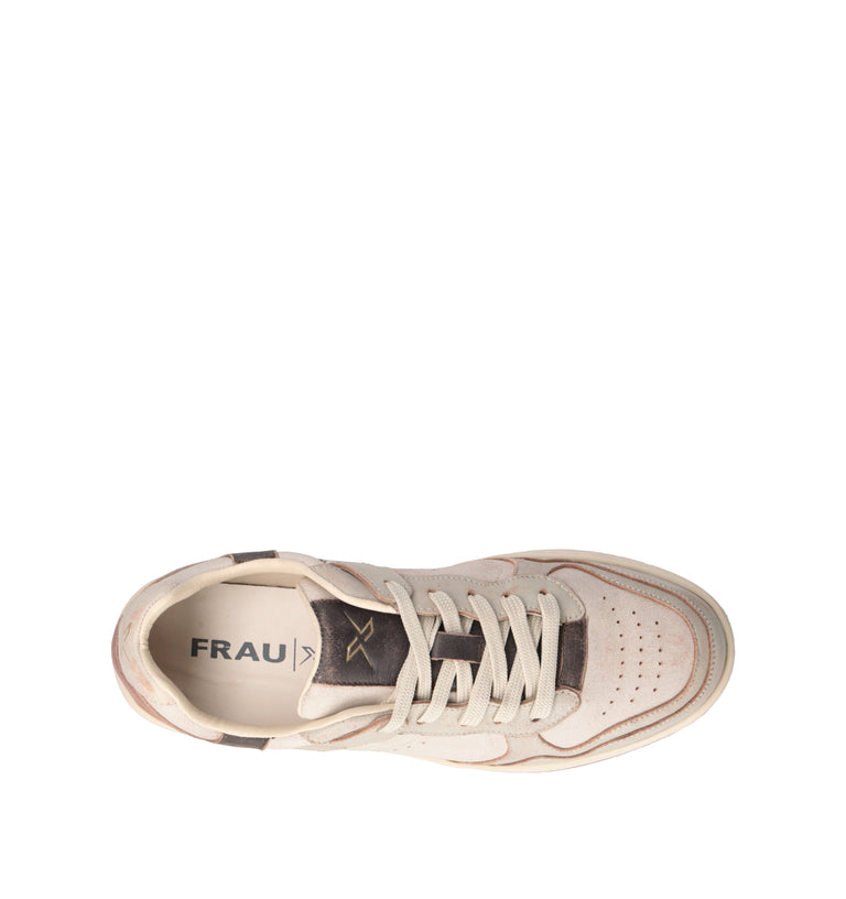 FRAU Sneaker uomo beige in pelle