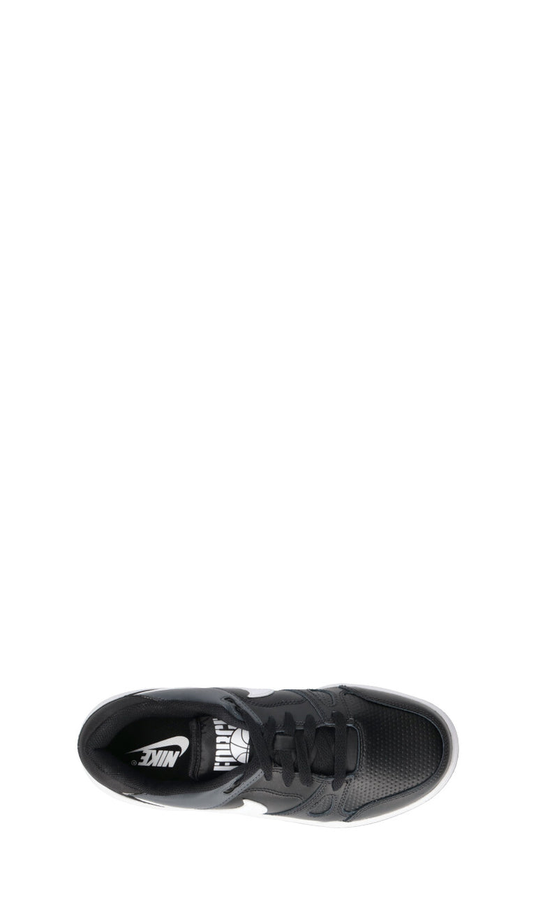 NIKE - FULL FORCE LO (GS) Sneaker ragazzo nera/bianca in pelle