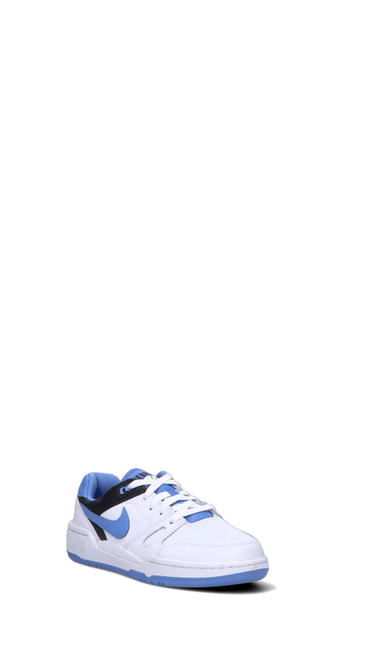 NIKE - FULL FORCE LO (GS) Sneaker ragazzo bianca/azzurra in pelle
