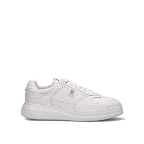 TOMMY HILFIGER Sneaker donna bianca in pelle