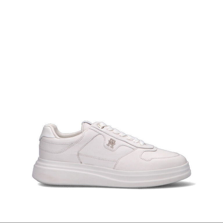 TOMMY HILFIGER Sneaker donna bianca in pelle