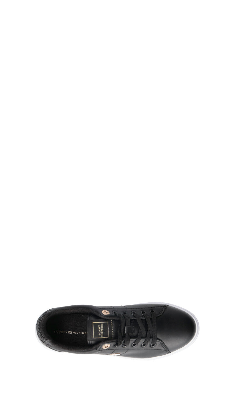 TOMMY HILFIGER Sneaker donna nera in pelle