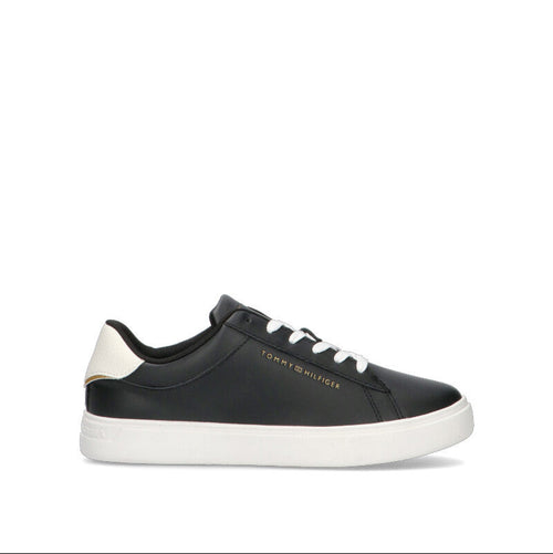 TOMMY HILFIGER Sneaker donna nera in pelle