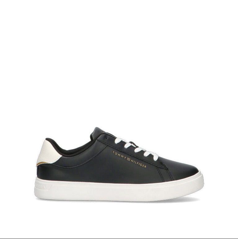 TOMMY HILFIGER Sneaker donna nera in pelle