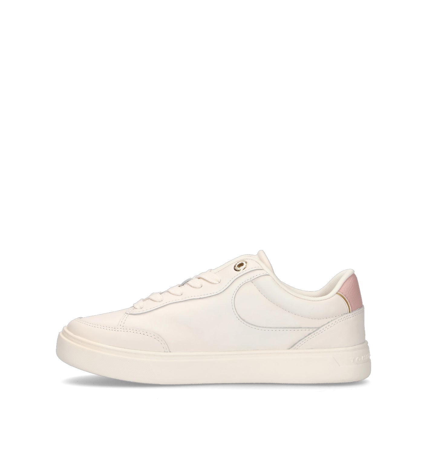 TOMMY HILFIGER Sneaker donna bianca/rosa in pelle