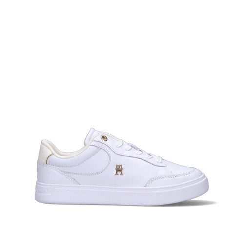 TOMMY HILFIGER Sneaker donna bianca in pelle
