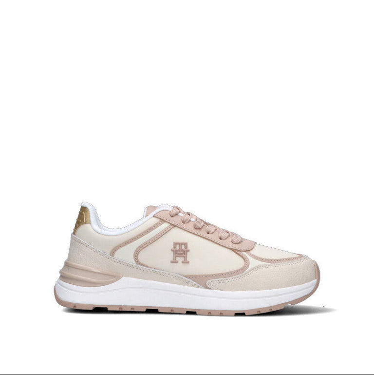 TOMMY HILFIGER Sneaker donna beige in pelle