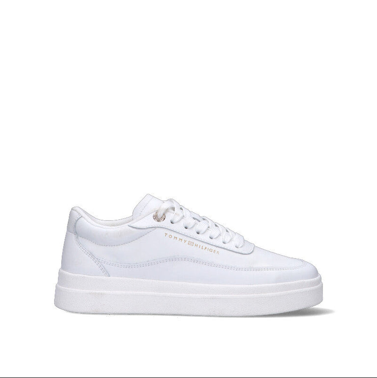 TOMMY HILFIGER Sneaker donna bianca in pelle
