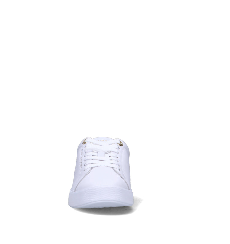 TOMMY HILFIGER Sneaker donna bianca in pelle