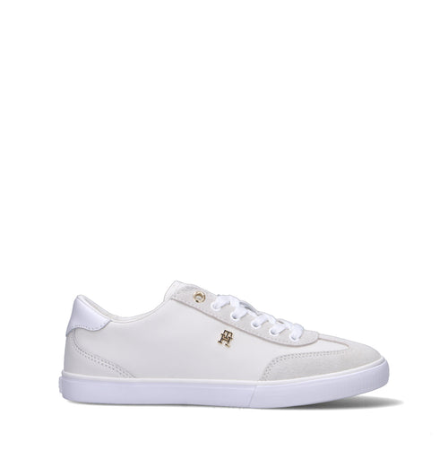 TOMMY HILFIGER Sneaker donna bianca in pelle