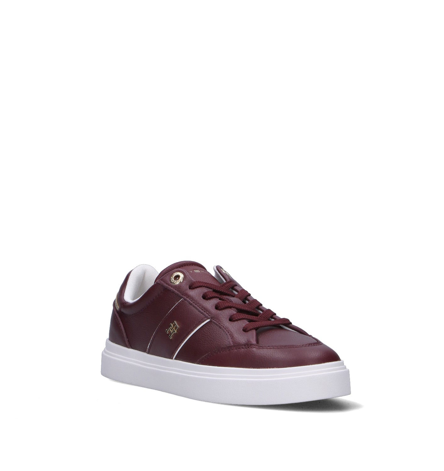 TOMMY HILFIGER Sneaker donna bordeaux in pelle
