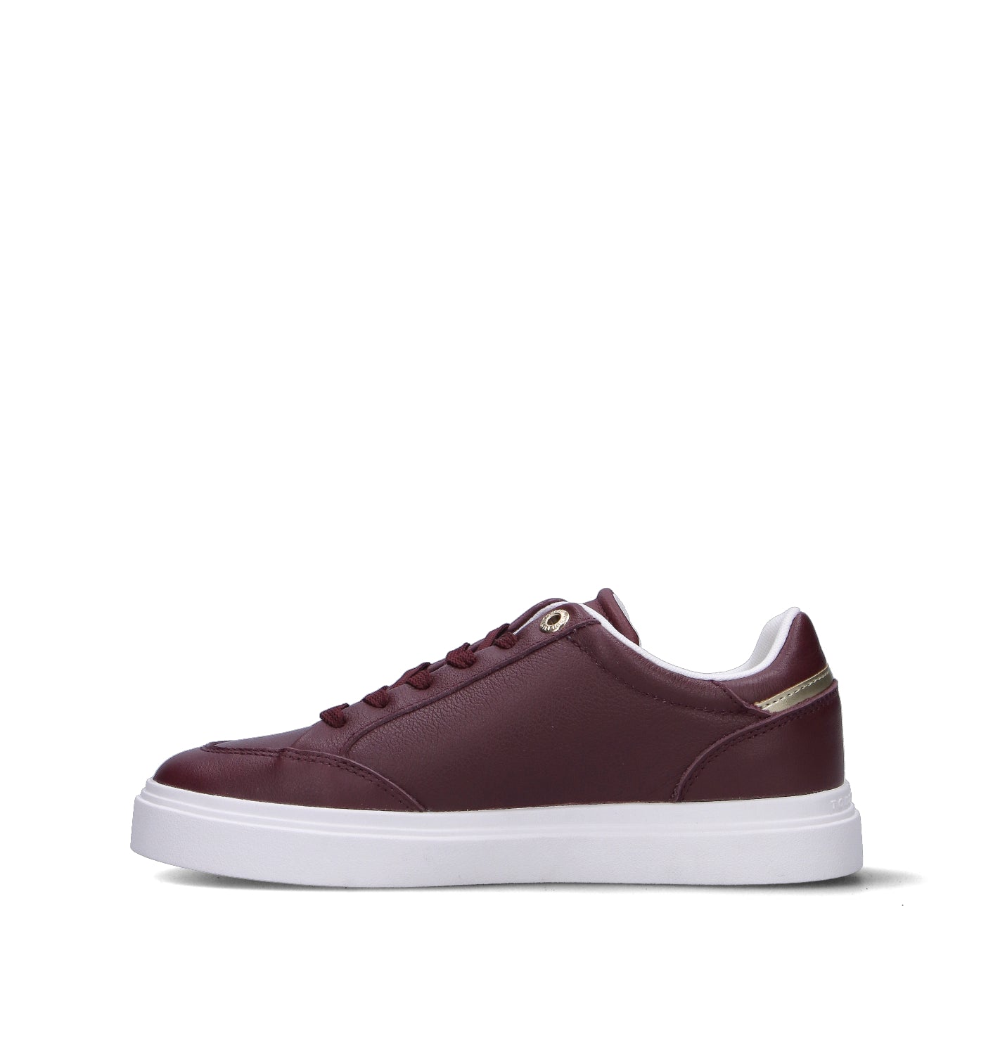 TOMMY HILFIGER Sneaker donna bordeaux in pelle