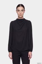 EASY PEASY Blusa donna nera