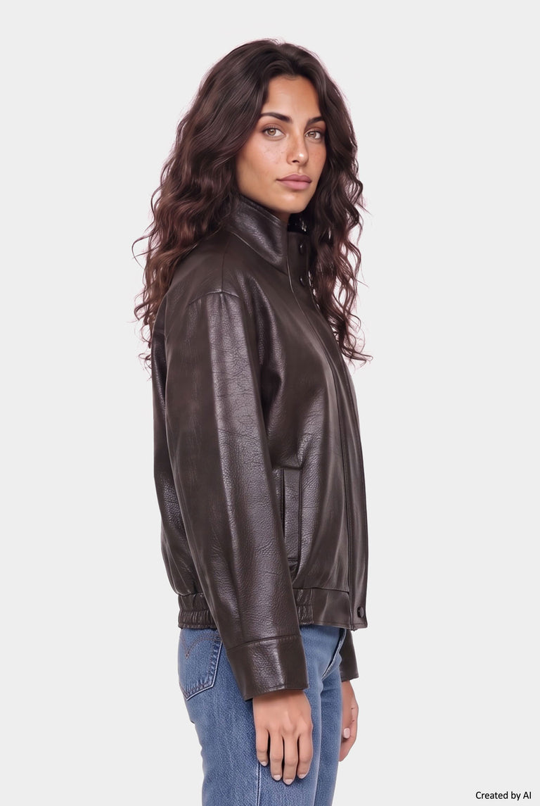 EASY PEASY Giubbino donna testa di moro