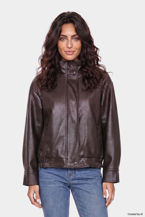 EASY PEASY Giubbino donna testa di moro