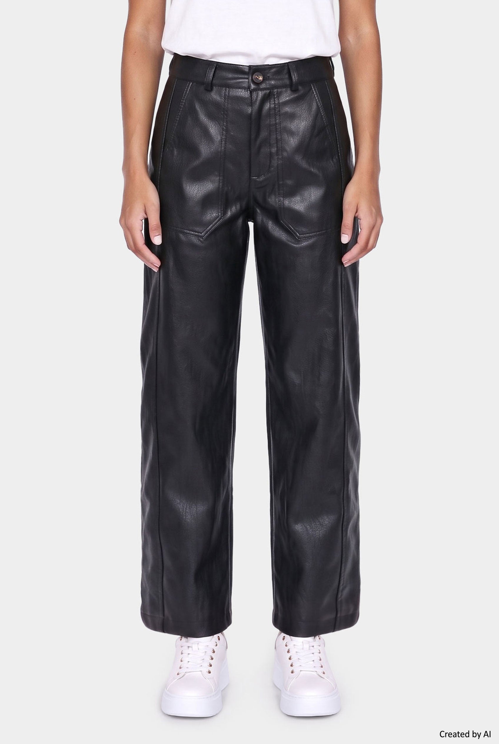 EASY PEASY Pantalone donna nero