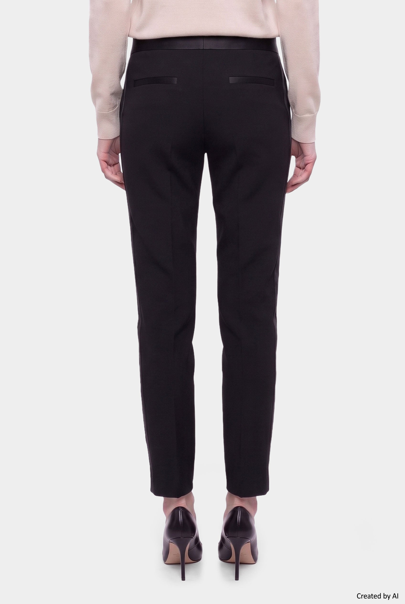 EASY PEASY Pantalone donna nero
