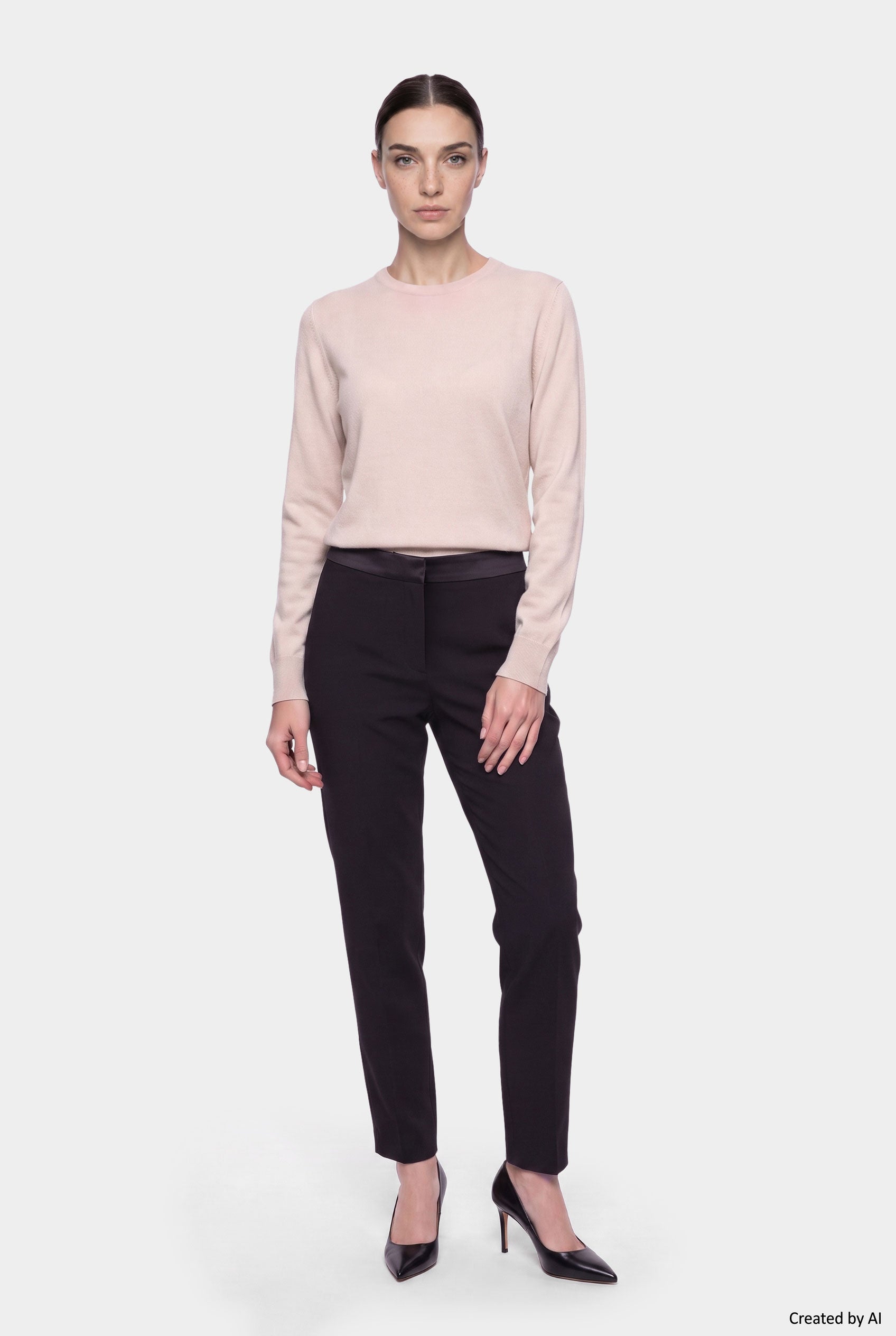EASY PEASY Pantalone donna nero