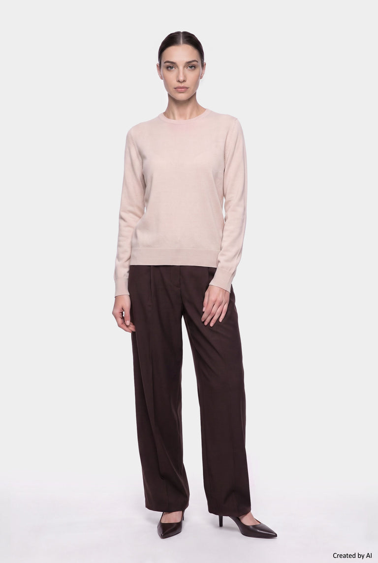 EASY PEASY Pantalone donna marrone