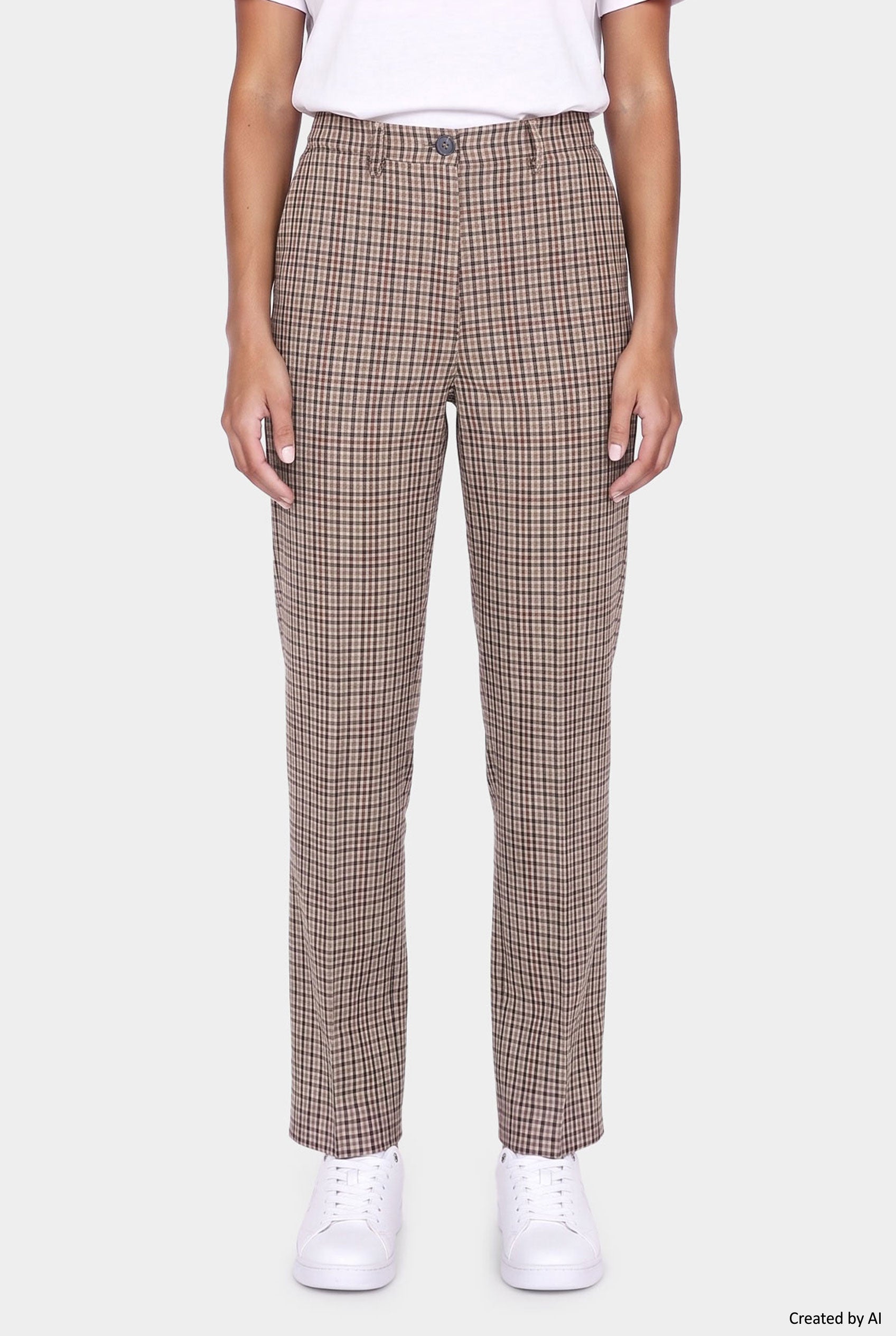 EASY PEASY Pantalone donna marrone