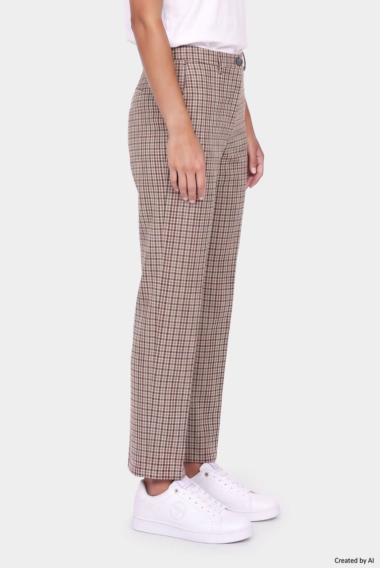 EASY PEASY Pantalone donna marrone