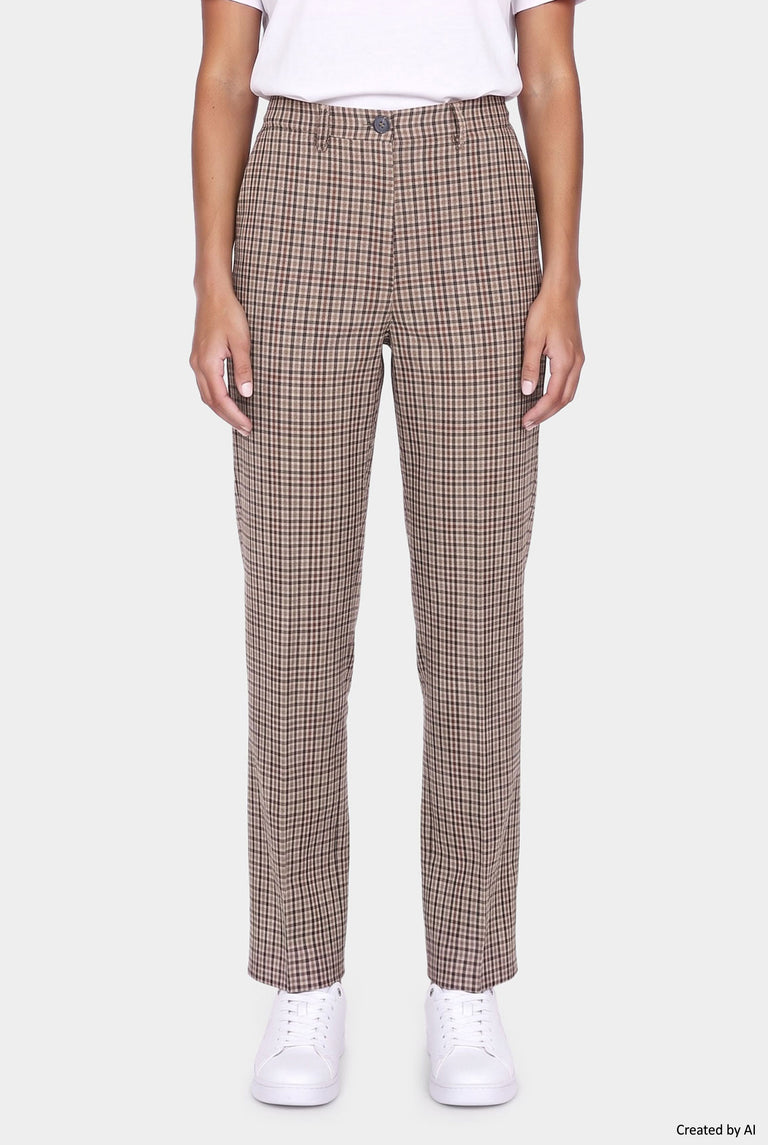 EASY PEASY Pantalone donna marrone