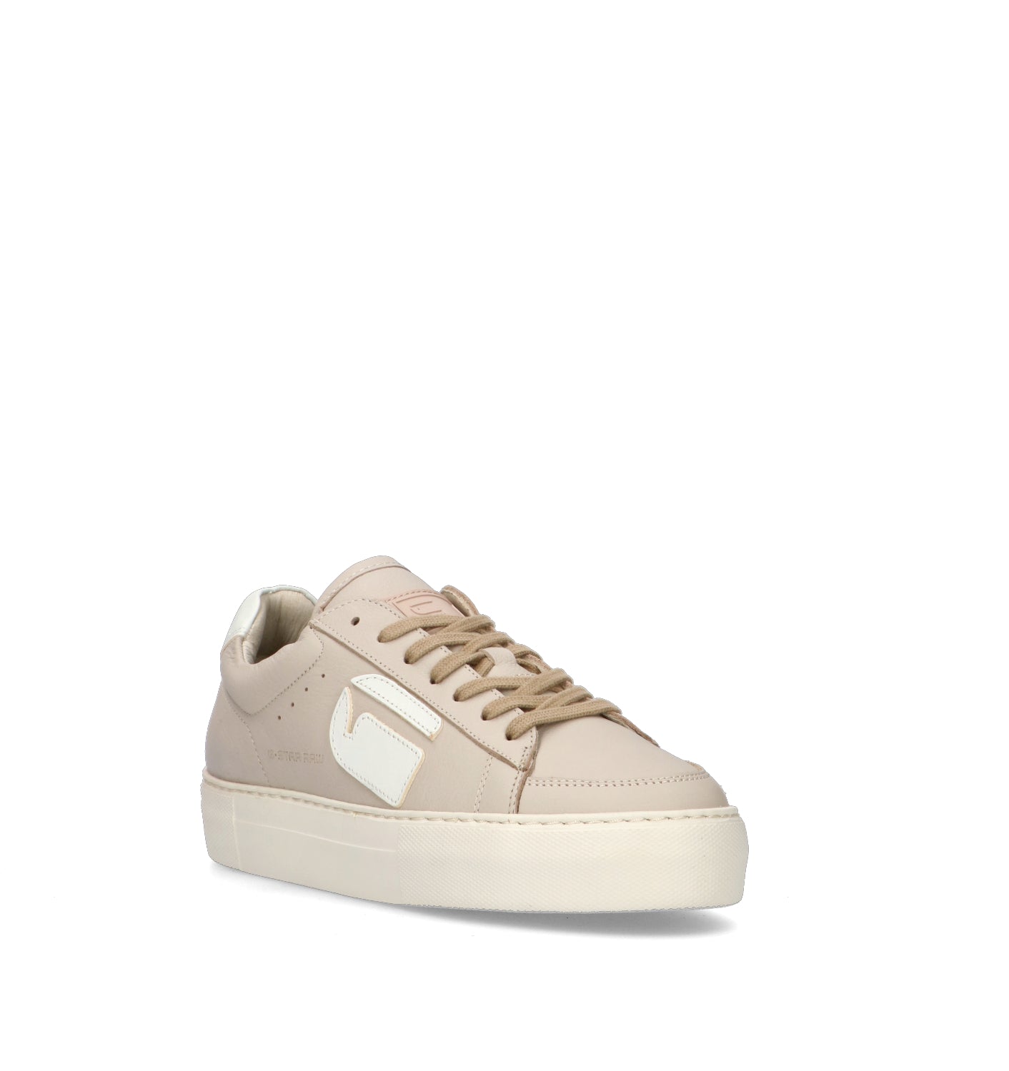 G-STAR RAW Sneaker donna beige in pelle