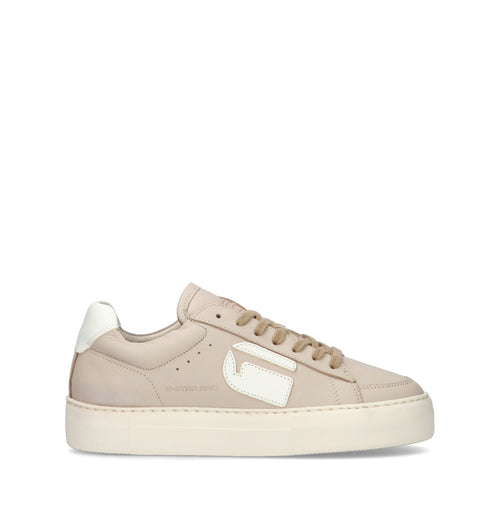 G-STAR RAW Sneaker donna beige in pelle