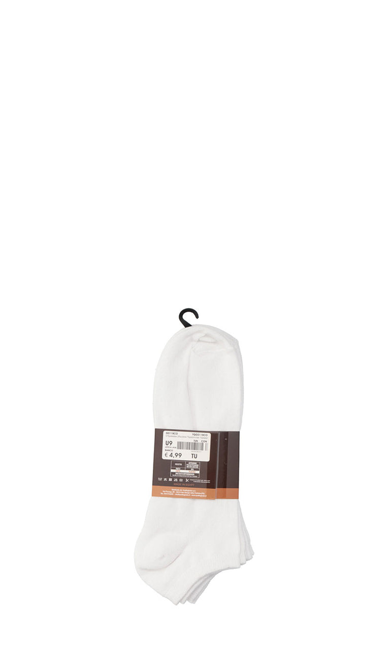 HOLE B Pedulini bianchi uomo (3 paia)