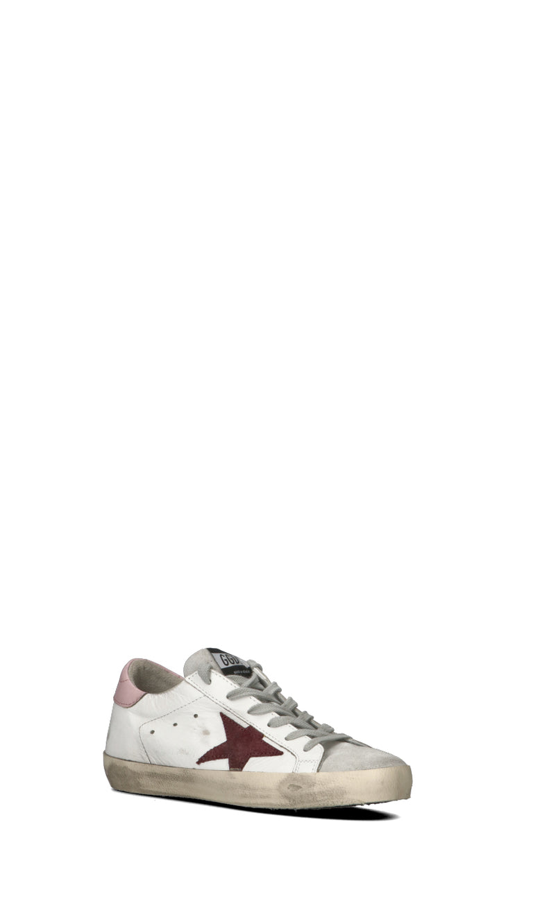 GOLDEN GOOSE Sneaker donna bianca/rosa in pelle