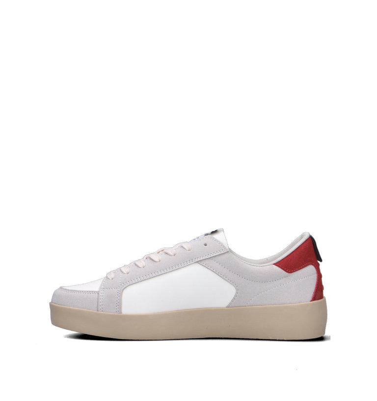 GAS Sneaker uomo bianca/rossa