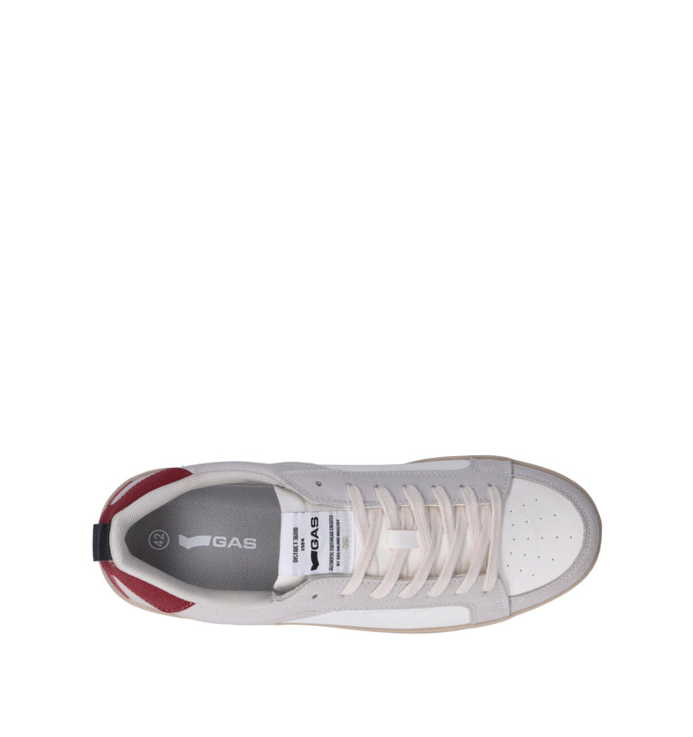 GAS Sneaker uomo bianca/rossa
