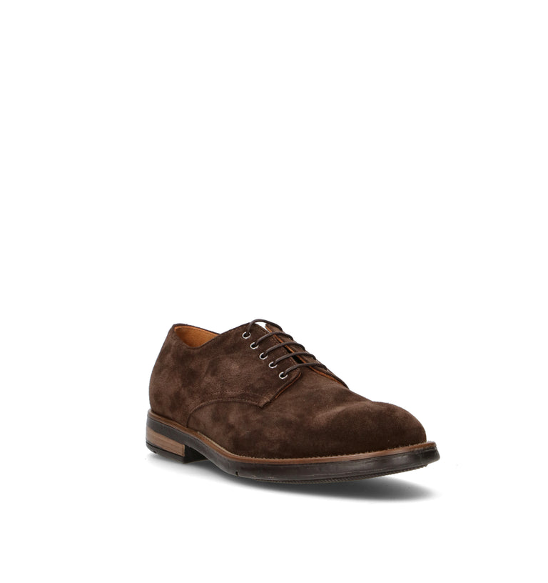 LEMARGO Stringata uomo testa di moro in suede