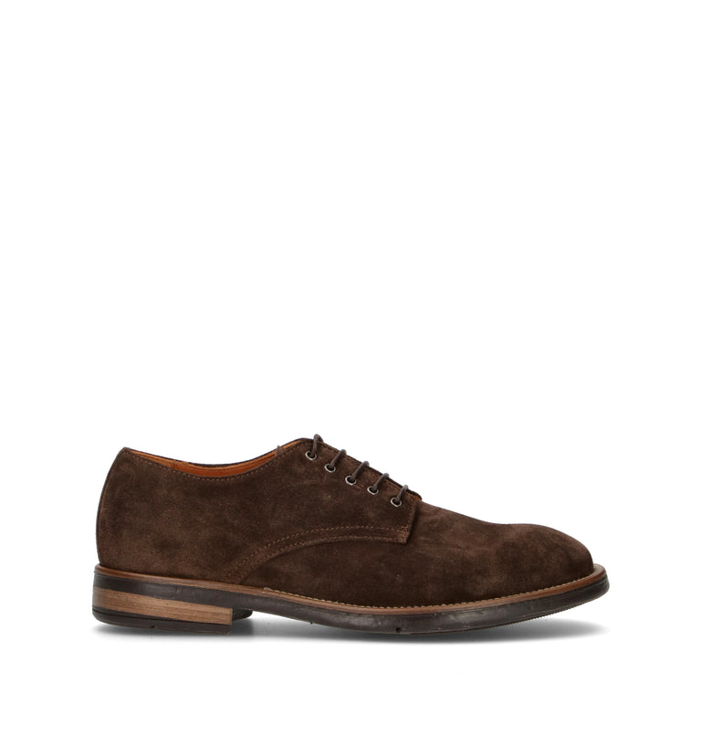 LEMARGO Stringata uomo testa di moro in suede