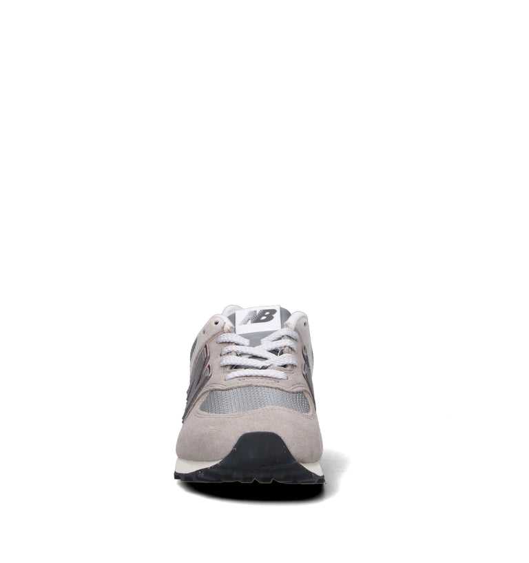 NEW BALANCE 574 Sneaker donna grigia/rossa