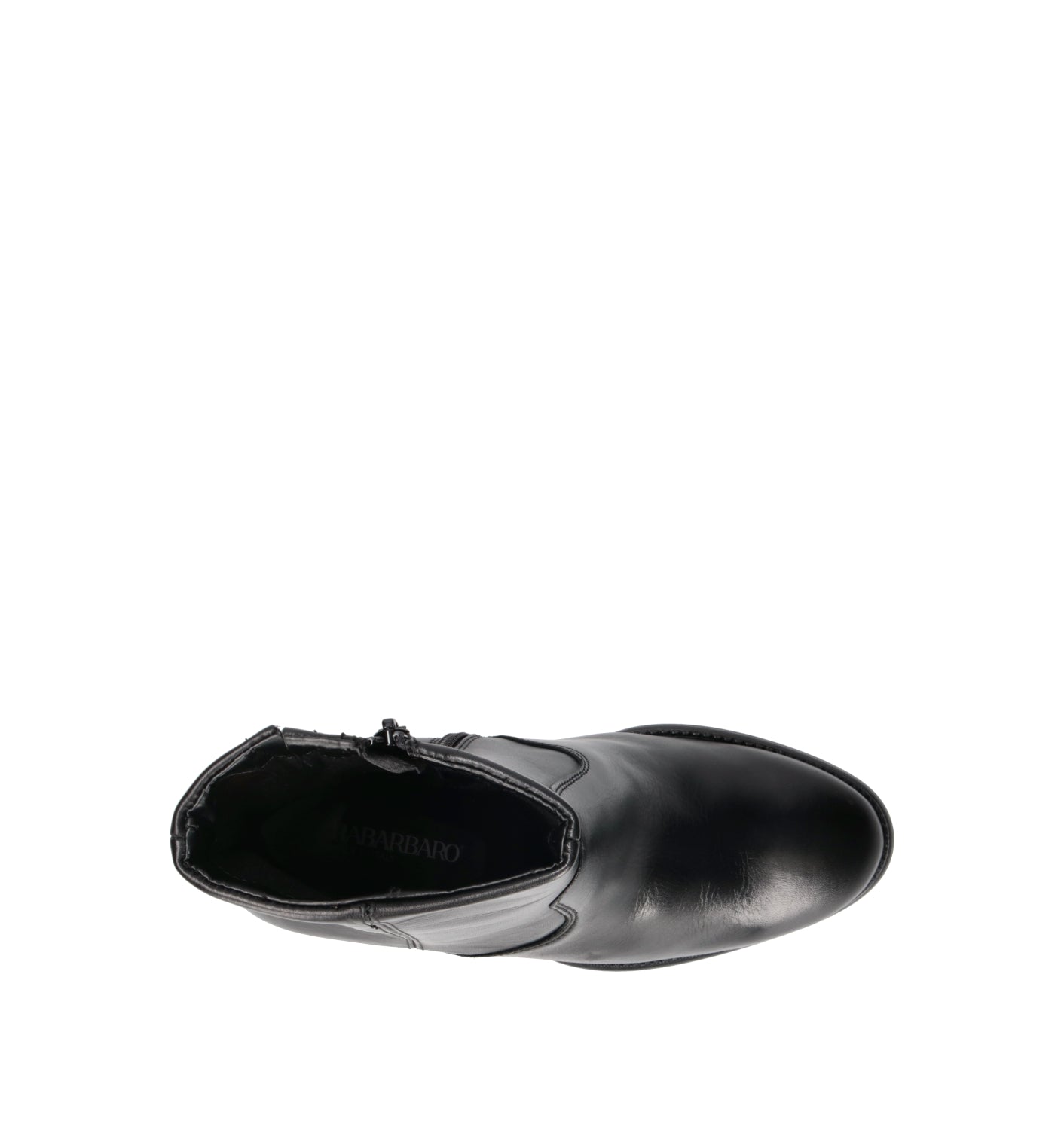 RABARBARO Tronchetto donna nero in pelle