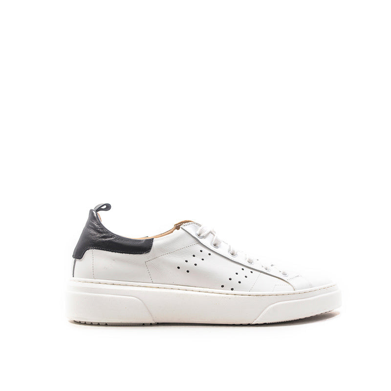 ALGORITMO Sneaker uomo bianca/nera in pelle