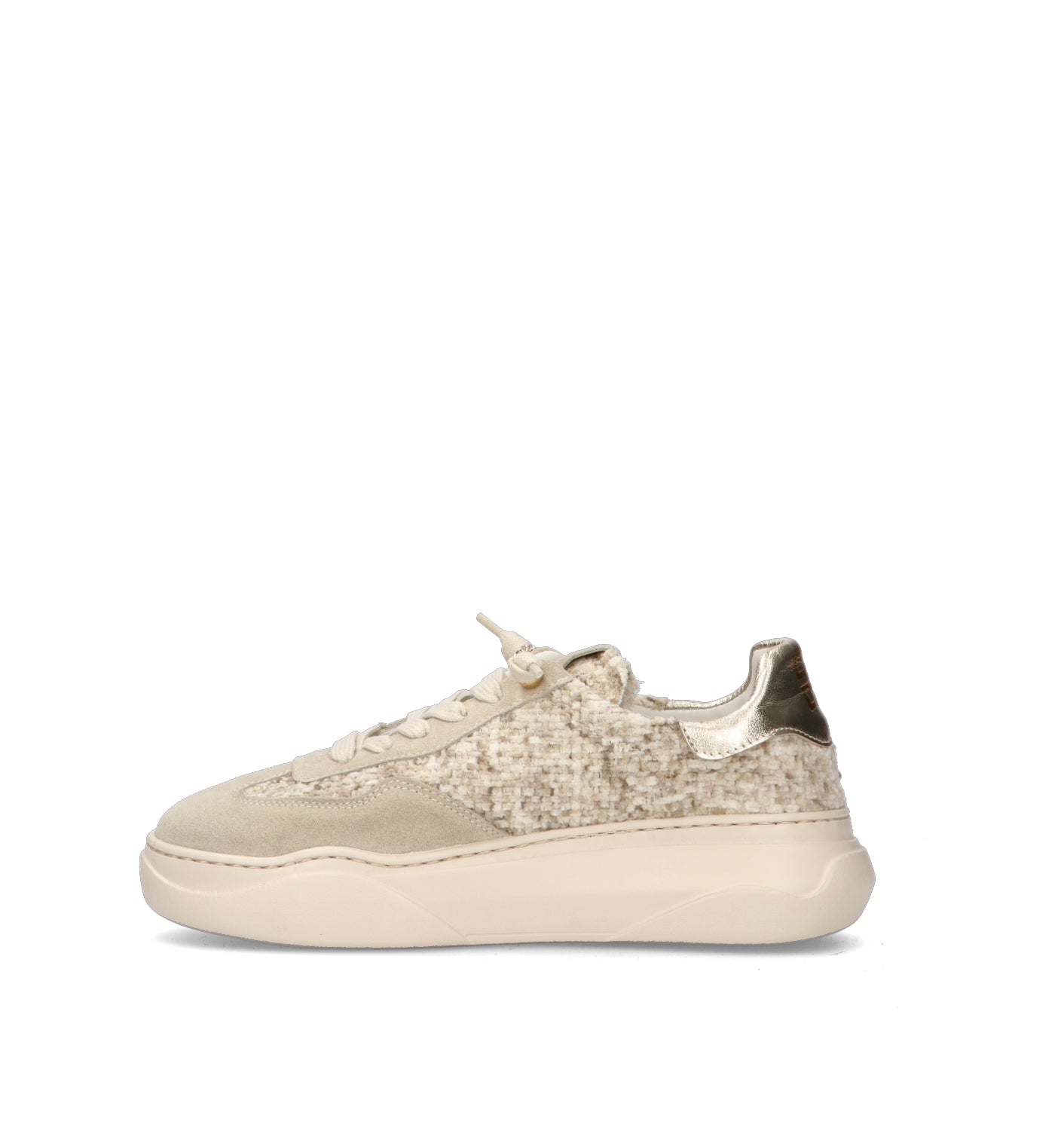 GIO+ Sneaker donna panna in pelle
