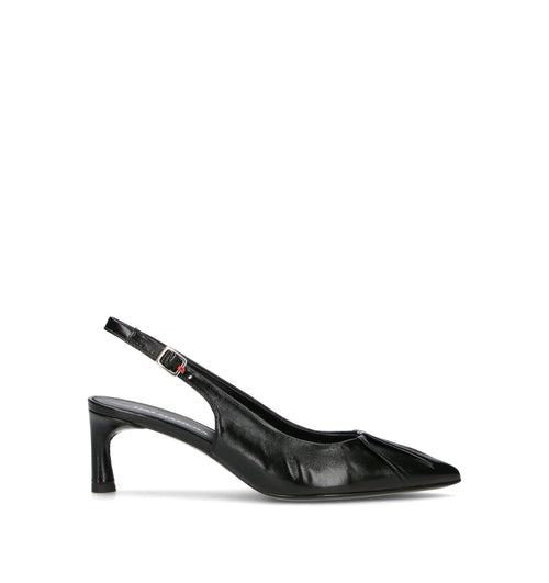 HALMANERA Slingback donna nera in pelle
