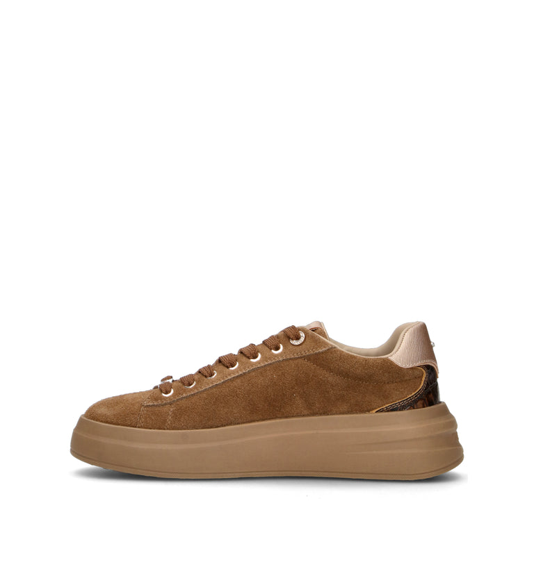 ALBERTO GUARDIANI Sneaker donna marrone in suede