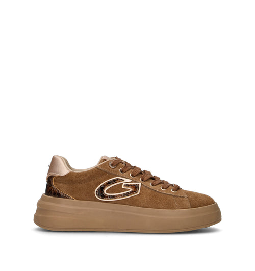 ALBERTO GUARDIANI Sneaker donna marrone in suede