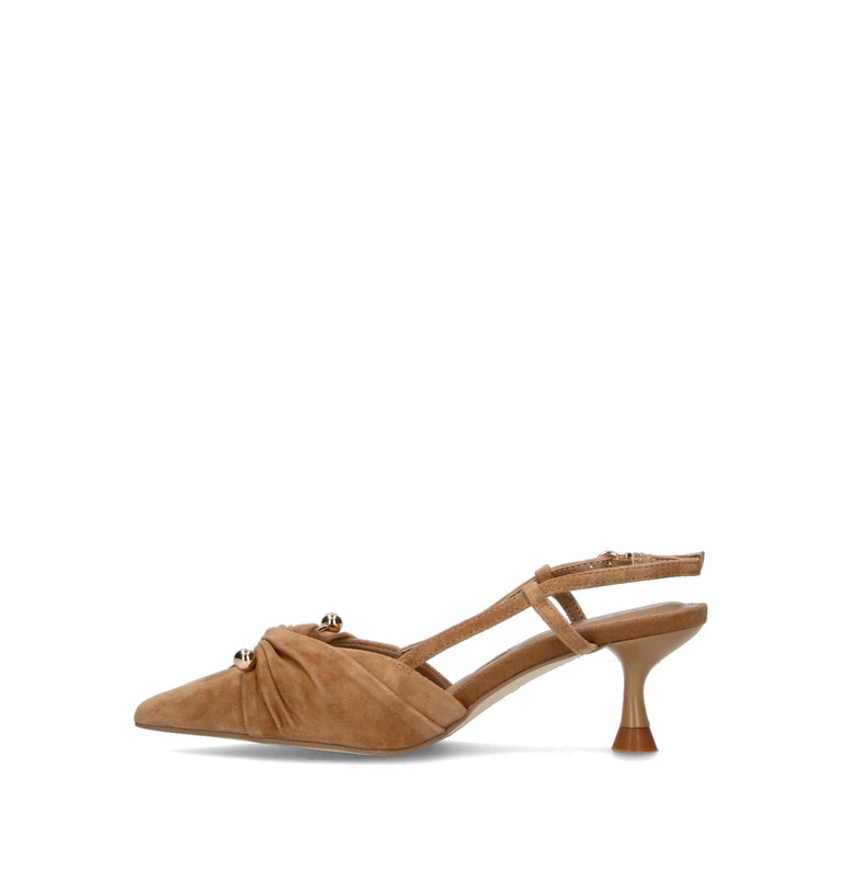 APEPAZZA Slingback donna cognac in suede