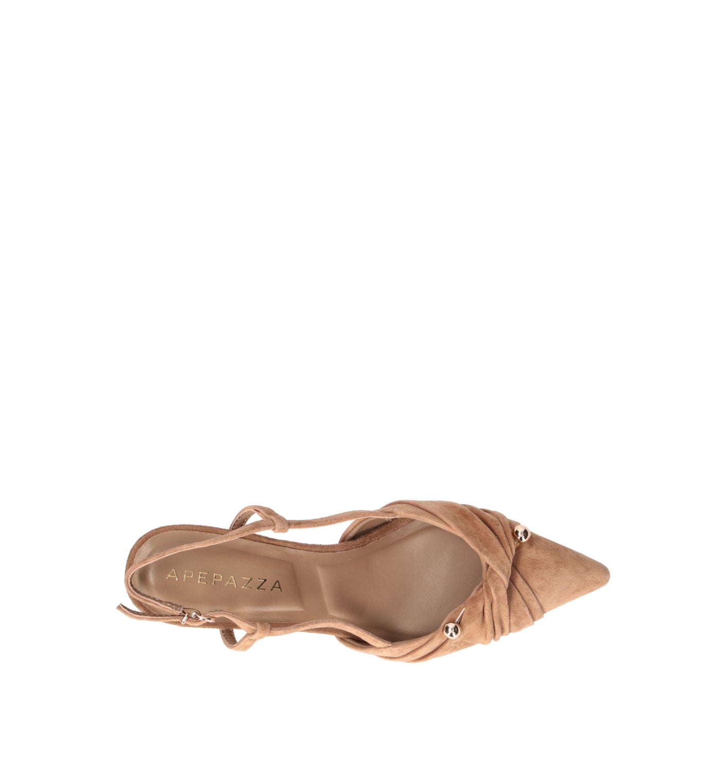 APEPAZZA Slingback donna cognac in suede