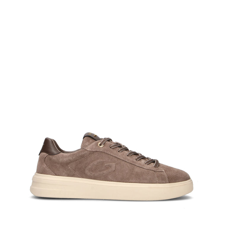 ALBERTO GUARDIANI Sneaker uomo taupe in suede