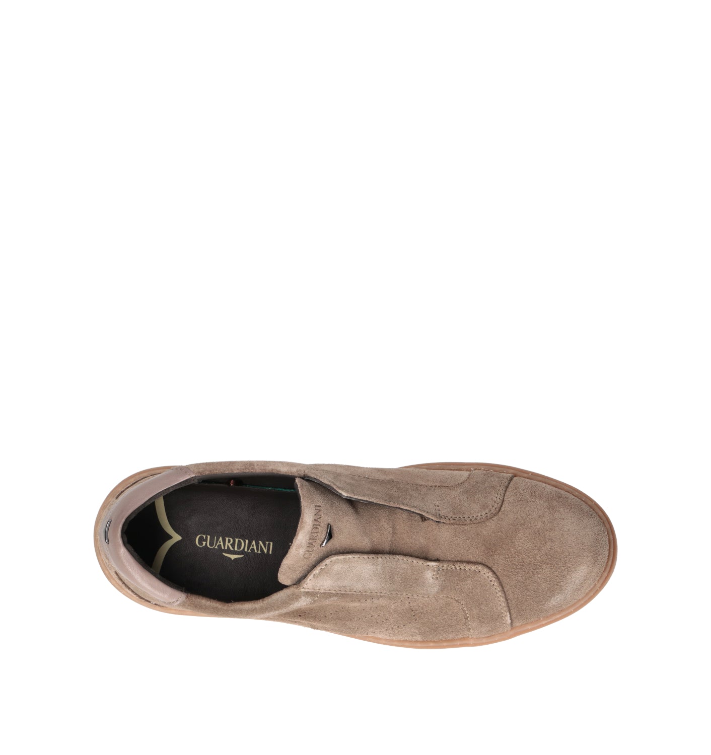 ALBERTO GUARDIANI Sneaker uomo testa di moro in suede