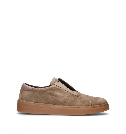 ALBERTO GUARDIANI Sneaker uomo testa di moro in suede