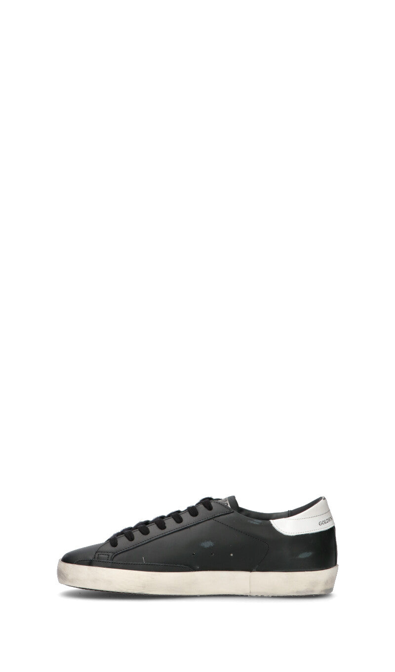 GOLDEN GOOSE SUPER-STAR CLASSIC WITH LIST Sneaker uomo nera in pelle