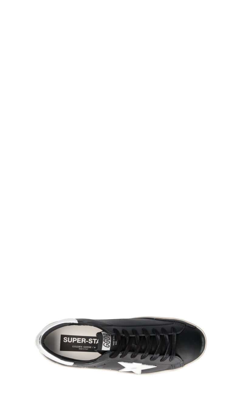 GOLDEN GOOSE SUPER-STAR CLASSIC WITH LIST Sneaker uomo nera in pelle
