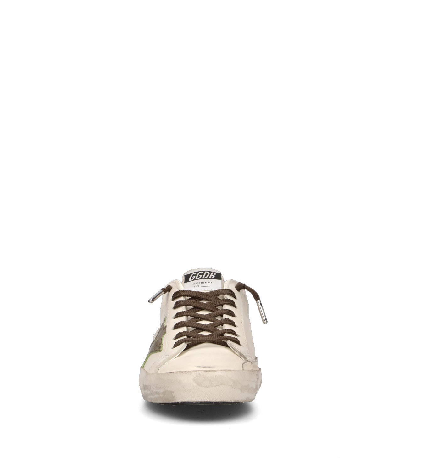 GOLDEN GOOSE SUPER-STAR CLASSIC WITH LIST Sneaker uomo bianca/antracite in pelle