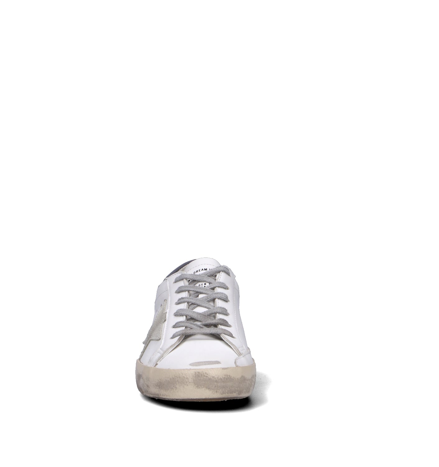 GOLDEN GOOSE SUPER-STAR CLASSIC WITH SPUR Sneaker uomo bianca/grigia in pelle